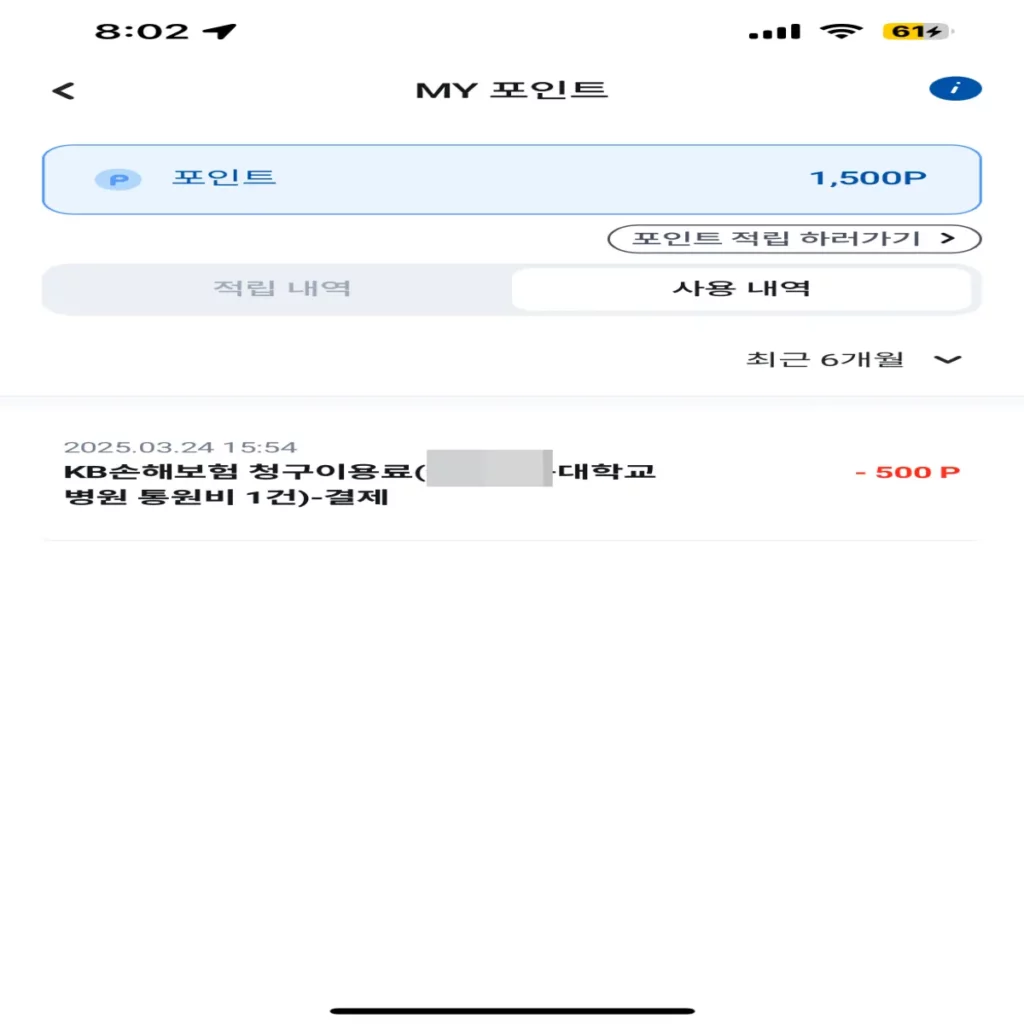 수수료(포인트)-결제내역