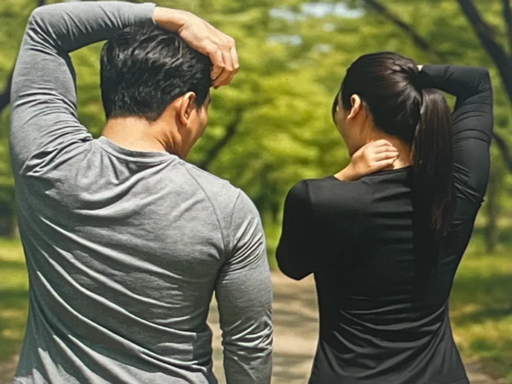 운동하는-남성과-여성