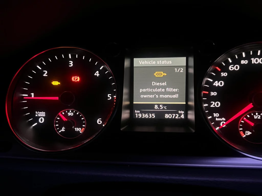 diesel-particulate-filter(DPF)-노란색(주황색)-경고등
