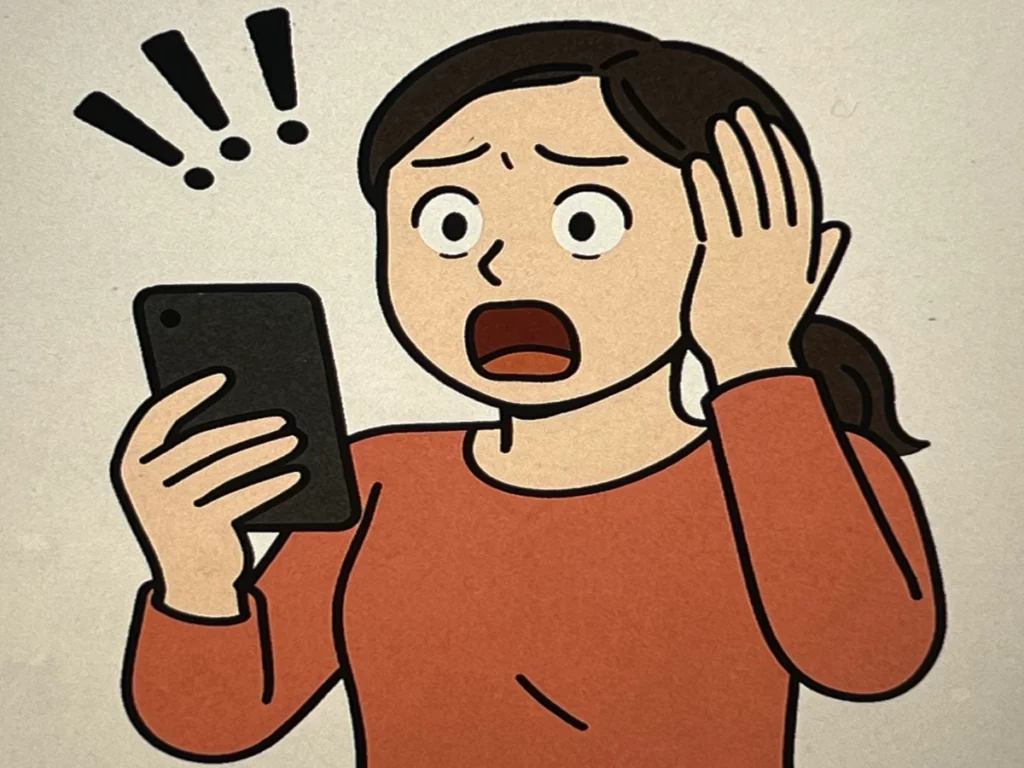 실수로-돈을-잘못-보냈을-때-놀란-여성의-모습