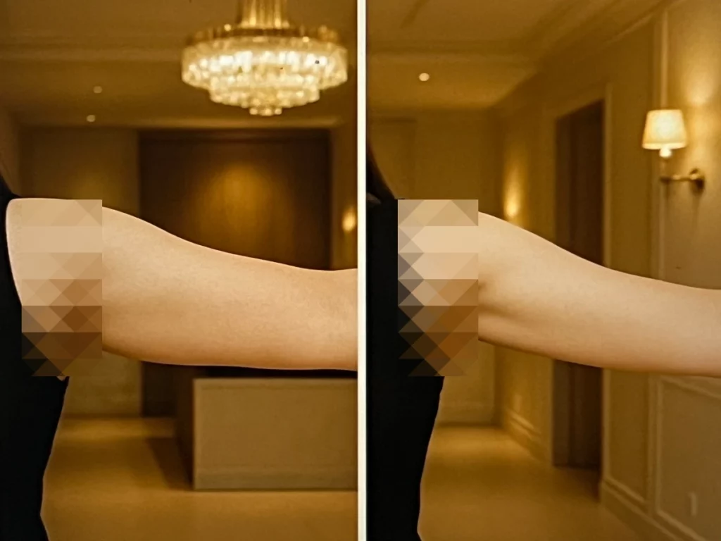 팔뚝-인모드-전후-사진-후기-내돈내산